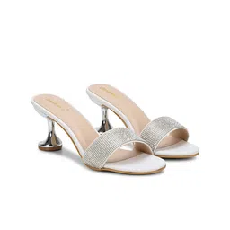 DressBerry Women Embellished Stiletto Heels Sandals-17