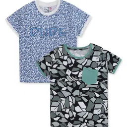 Nino Togs Boys 2 Printed Bio Finish Pockets T-shirt-image-53