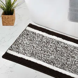 GBL COLLECTION Brown Cotton Water Resistant Floor Mat-image-79