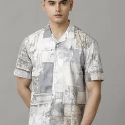 Voi Jeans Men Boxy Opaque Printed Casual Shirt-image-70