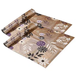 Kuber Industries Brown & White 2 Pieces Floral Printed Shelf Liner Organisers-image-27