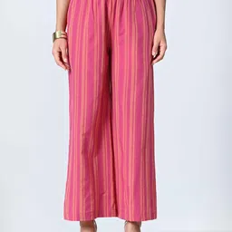 BAESD Women Striped Crepe Palazzos-picture-26