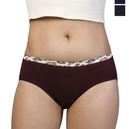 CHIC Women Pack Of 3 Pure Cotton Hipster Briefs-image-88