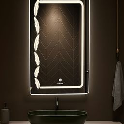 Plantex White Bathroom Wall Mirror-picture-38