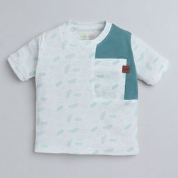 Polka Tots Kids Printed Round Neck Cotton T-shirt-16