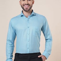 John Philips Premium Cotton Spread Collar Casual Shirt-image-48