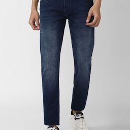 Peter England Casuals Men Slim Fit Low Distress Heavy Fade Jeans-picture-27