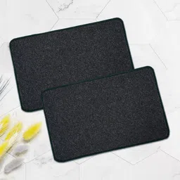 Aura2 Pieces Grey Microfibre Anti-Skid Door Mats-picture-33