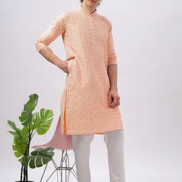 Anouk Men Floral Embroidered Kurta-picture-20