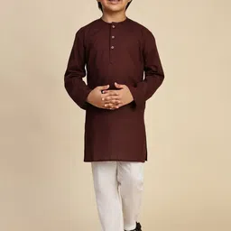 YK Boys Regular Pure Cotton Kurta with Pyjamas-image-53