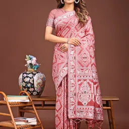 LeeliPeeri Designer Woven Ikat Saree-picture-8