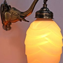 SOMIL White Printed Glass Cylinder Shaped Wall Lamp-picture-28