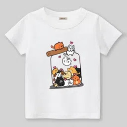 INCLUD Boys Graphic Printed Round Neck Short Sleeves Regular Fit Casual T-Shirt-image-50