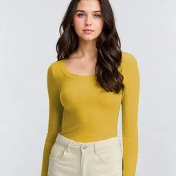 Stylecast X Kotty Square Neck Regular Top-image-82