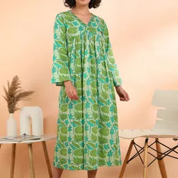 CORSICA Floral Print Fit & Flare Midi Dress-picture-12