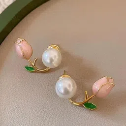AKISON JEWELS Floral Studs Earrings-image-18