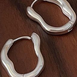 AKISON JEWELS Women Silver-Plated Hoop Alloy Earrings-image-116