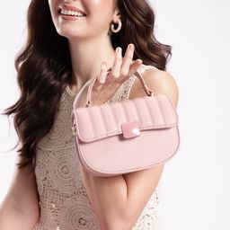 DressBerry Structured Quilted Satchel-9