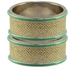 Vidhya Kangan Gold-Toned Stainless Steel Bangles-image-38