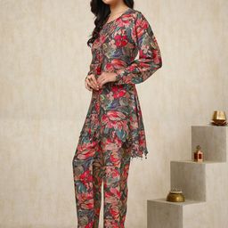 Soch Printed Tunic & Trouser Co-Ord Set image 4