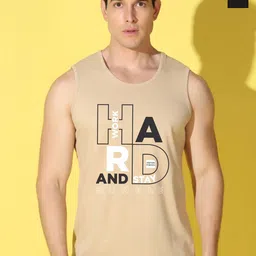 WOOSTRO Pack Of 2 Printed Gym Vests VWS26(HARD RUST)(ENJOY BLACK)-image-32