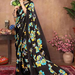 KALINI Floral Art Silk Ready to Wear Saree-image-72