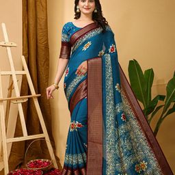 Mitera Ethnic Motifs Zari Art Silk Banarasi Saree-40