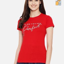 Dreambe Women Pack of 2 Tom & Jerry Typography Printed Round Neck Cotton T-shirts-picture-30