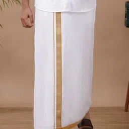 Ramraj Men Single Layer Cotton Dhoti-19