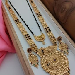 niva fashion Gold-Plated Brass Necklace & Earrings-image-50