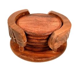 apka mart Tea Coasters With Stand-picture-3