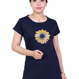 Varenyam Women Typography Raw Edge T-shirt-image-35