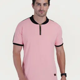 John Peters Men Bio Finish Solid High Neck T-shirt-picture-34