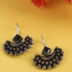 PUJVI Artificial Stones Studded & Beads Beaded Contemporary Drop Earrings-24
