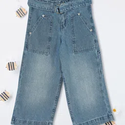 max Girls Regular Fit Mid-Rise Cotton Jeans Comes with a belt-image-11