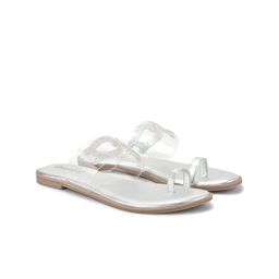 DressBerry Women Embellished Party One Toe Flats-image-20