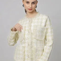 Ziva Fashion Women Woollen Blazer-picture-16