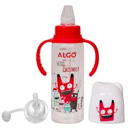 Adore Snr. 2 in 1 Baby Silicon Spout & Straw Sipper with Gravity Ball - 250ml-12