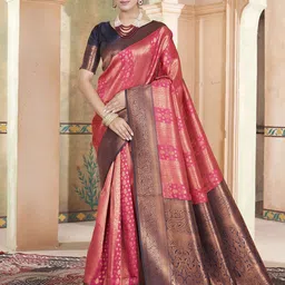 Mitera Woven Design Zari Kanjeevaram Saree-image-96
