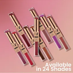 RED 4 Double Matt 2 In 1 Liquid Lipstick - 8 g - Shade Number - 128 image 5