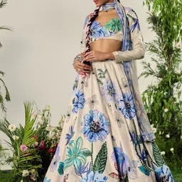 Payal & Zinal Embellished Beads and Stones Ready to Wear Lehenga Blouse With Dupatta-picture-33