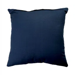 Ratan Cart Navy Blue 2 Pieces Abstract Embroidered Pure Cotton Square Cushion Covers image 4