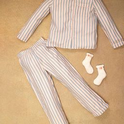 One Friday Girls Striped Night suit-picture-36