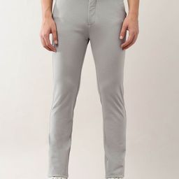 Arrow Sport Men's Slim Fit Mid Rise Trousers-picture-20