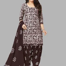 MIRAAN Floral Printed Pure Cotton Unstitched Dress Material-image-80