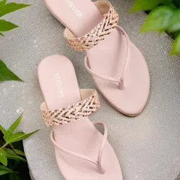 Vishudh Women T-Strap Flats-image-64