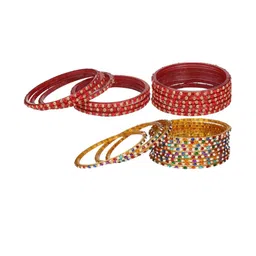 1ST TIME Red Alloy Bangle-52