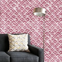 ArtzFolio Printed UV-Resistant Anti-Bacterial Pink White Grunge Style Peel & Stick Wallpaper-image-69