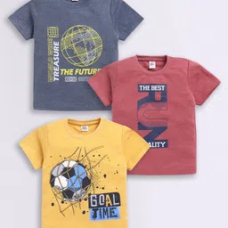 Here&Now X Game Begins Boys Pack Of 3 Assorted Printed T-shirts-16