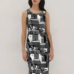 BAESD Women Printed Sheath Midi Dress-picture-20